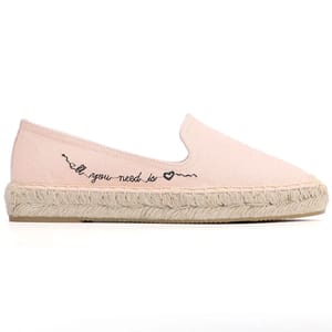 Lightweight Canvas Espadrille Flats for Women with Floral Design Dzym - Women's Espadrilles 3