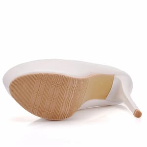 Elegant Platform Round Toe Pumps with Thin High Heels