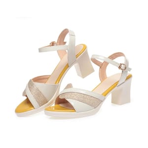 Elegant Patent Leather High Heel Sandals with Open Toe Design