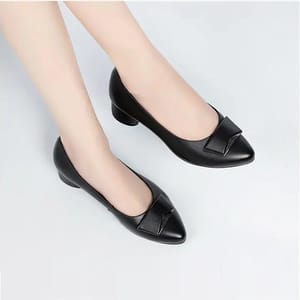 Pointed Toe Genuine Leather Pumps Women Office Career Shoes Pointed Toe Genuine Leather Pumps Women Office Career Shoes