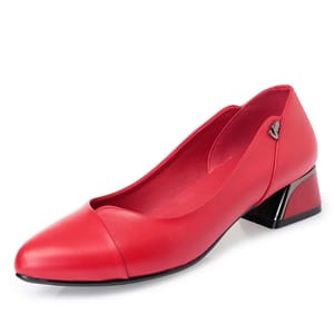 Genuine Leather Women’s Pointed Toe Office Dress Shoes