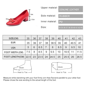 Elegant Women's Mid-Heel Pointed Toe Genuine Leather Pumps