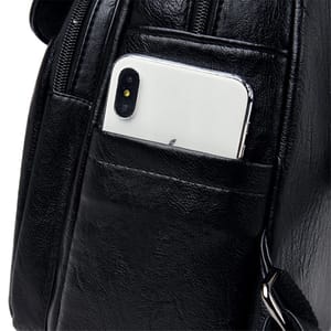 Stylish Genuine Leather Women’s Backpack with Multiple Compartments