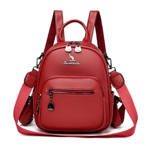 Stylish Women’s 3-in-1 Soft Leather Backpack with Large Capacity Stylish Women’s 3-in-1 Soft Leather Backpack with Large Capacity