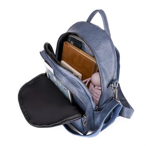 Stylish Women’s Soft PU Leather Backpack with Large Capacity