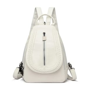 Vintage Soft Leather Backpack with Crossbody and Shoulder Straps Vintage Soft Leather Backpack with Crossbody and Shoulder Straps