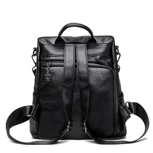 Stylish Crocodile Pattern Leather Backpack with Large Capacity