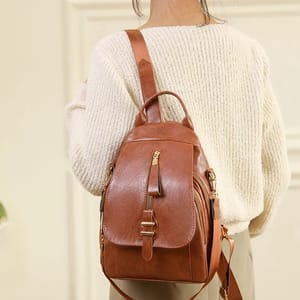 Vintage Leather Women’s Backpack for Travel, School and Daily Use