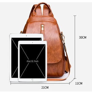 Vintage Leather Women’s Backpack for Travel, School and Daily Use