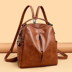Stylish PU Leather Women’s Backpack Tote for Daily Travel