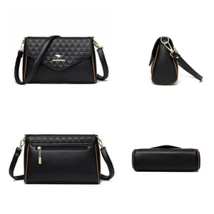 Elegant Leather Shoulder Crossbody Bag for Women Daily Use