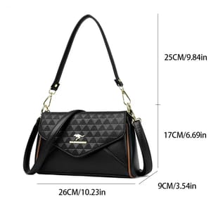 Elegant Leather Shoulder Crossbody Bag for Women Daily Use
