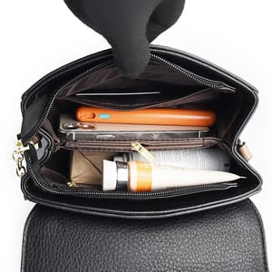 Two-Strap PU Leather Shoulder Crossbody Bag for Women