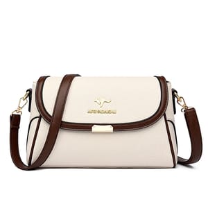 Elegant Leather Small Crossbody Bag with Adjustable Shoulder Strap
