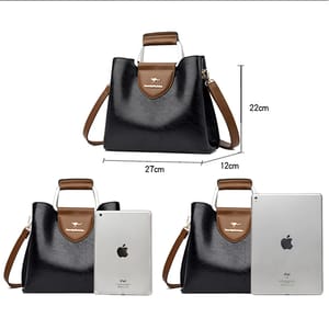 Elegant Luxury Leather Shoulder Tote Handbag for Stylish Women Vanderwah - Women's Handbags 5