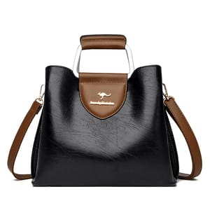 Elegant Luxury Leather Shoulder Tote Handbag for Stylish Women