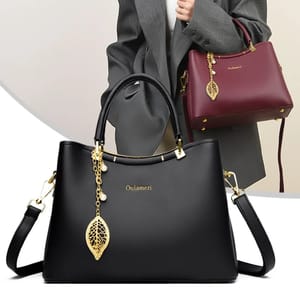 Elegant Leather Women’s Handbag with Top Handle and Crossbody Elegant Leather Women’s Handbag with Top Handle and Crossbody