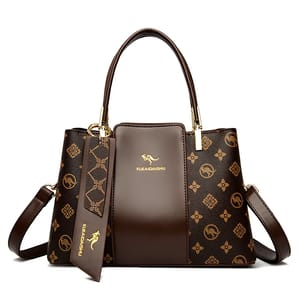 Luxury Leather Handbag for Women with Elegant Multi-Layer Design