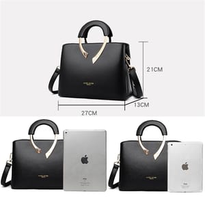 Luxury PU Leather Handbag for Women Elegant Everyday Shoulder Bag