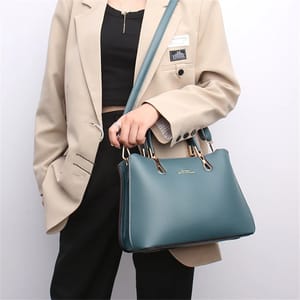 Genuine Soft Leather Women's Handbag with 3 Layer Design Genuine Soft Leather Women's Handbag with 3 Layer Design
