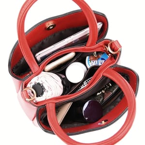 Luxury Genuine Leather Handbag with Multiple Pockets for Women Luxury Genuine Leather Handbag with Multiple Pockets for Women