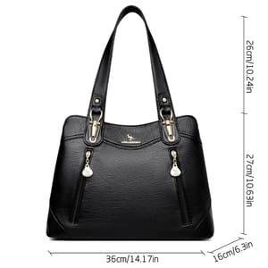Elegant Bark Pattern Leather Shoulder Tote Bag for Women Elegant Bark Pattern Leather Shoulder Tote Bag for Women