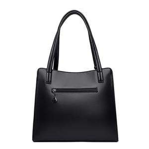 Elegant PU Leather Shoulder Tote with Top Handle Design