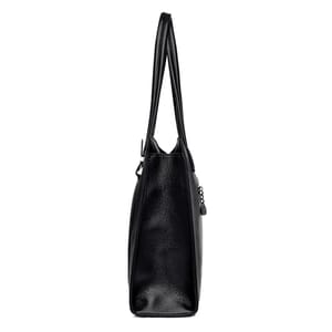 Elegant PU Leather Shoulder Tote with Top Handle Design
