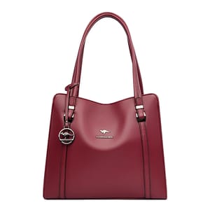 Elegant PU Leather Shoulder Tote with Top Handle Design