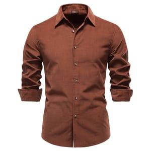 Classic Corduroy Long Sleeve Shirt Men Autumn Winter Casual