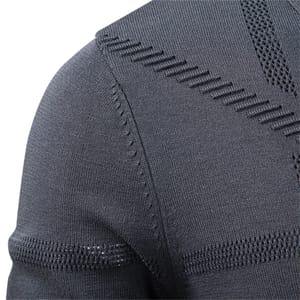 Men’s Long Sleeve Thermal Polo Shirt with Slim Fit Aiopeson - Men's Polo T-Shirts 4