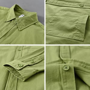 Classic Men’s Long-Sleeve Cotton Shirt for Everyday Smart Casual Wear