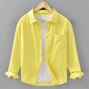 Classic Men’s Long-Sleeve Cotton Shirt for Everyday Smart Casual Wear