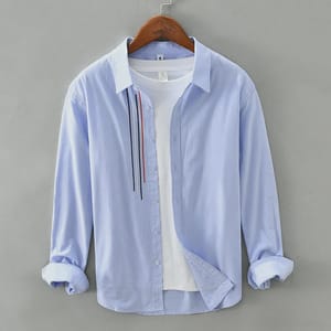 Men’s Casual Cotton Shirt Long Sleeve Outdoor Travel Top Men’s Casual Cotton Shirt Long Sleeve Outdoor Travel Top