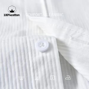 Men’s Breathable Cotton Stand Collar Shirt for Office Wear Men’s Breathable Cotton Stand Collar Shirt for Office Wear