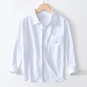 Breathable Cotton Outdoor Shirt Long Sleeve Casual Versatile Wear