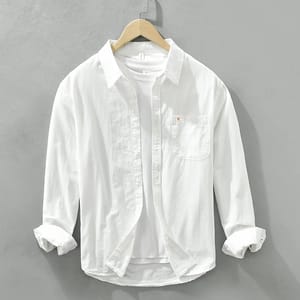 Men's Casual Long-Sleeve Shirt, Versatile Simple Fashion Everyday Wear