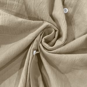 Men’s Breathable Linen Mandarin Collar Shirt for Smart Casual Hankanon - Men's Long Sleeves Shirts 4