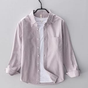 Men’s Cotton Oxford Shirt Long Sleeve Business Casual Wear