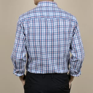 Men’s Versatile Plaid Long-Sleeve Shirt for Business and Casual