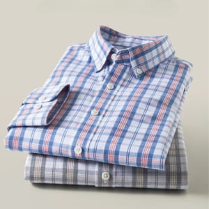 Men’s Versatile Plaid Long-Sleeve Shirt for Business and Casual