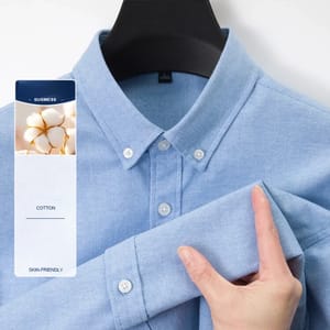 Men’s Oxford Business Shirt Wrinkle-Resistant Casual Office Wear Men’s Oxford Business Shirt Wrinkle-Resistant Casual Office Wear