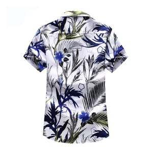 Men’s Summer Floral Print Shirt Casual Hawaiian Short Sleeve