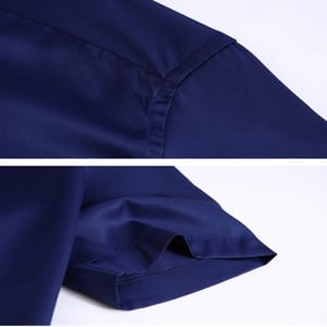 Men’s Summer Business Short Sleeve Shirt with Embroidery Detail