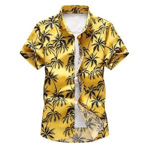 Men’s Summer Hawaiian Floral Shirt Casual Short Sleeve Top