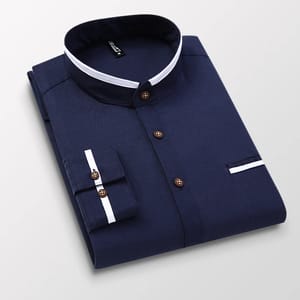 Men’s Oxford Long Sleeve Shirt Classic Business Casual Wear