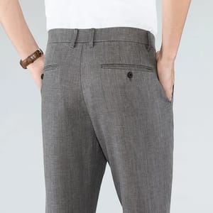 Ultra-Thin Men’s Linen Pants Summer Breathable Business Casual Wear