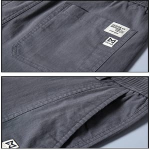 Men’s Lightweight Casual Stretch Pants with Elastic Waist Design