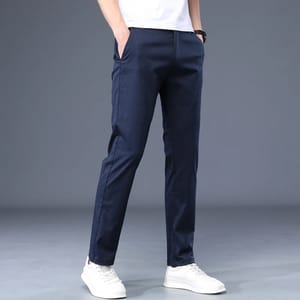 Men’s Lightweight Cotton Casual Straight Fit Summer Plaid Pants