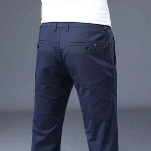 Men’s Lightweight Cotton Casual Straight Fit Summer Plaid Pants